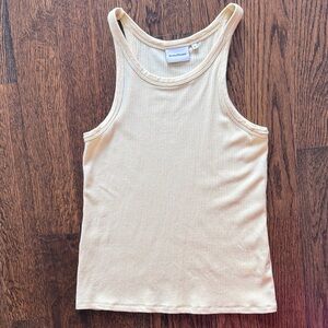 Richer Poorer Light Yellow Ribbed Tank